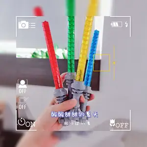 Space wars lightsaber kecil dapat dipegang MOC MOOXI MOC2070 seri kreatif DIY mainan anak laki-laki perempuan blok bangunan batu bata