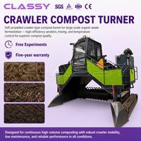 Machine à retourner le compost CLASSY, équipement commercial de fermentation et de mélange pour compostage, moteur haute performance 380V/220V, économie d'énergie pour