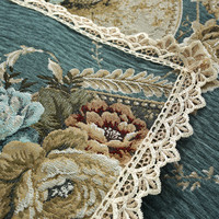 Housse de Canapé Épaissie Entièrement Couverte Motif Imprimé Vintage en Polyester Style Européen Coussin de Canapé Antidérapant Universel Quatre Saisons