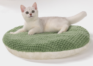 Lit pour animaux de compagnie en peluche détachable de haute qualité lit pour chat en forme de grenouille vert Cages et maisons pour animaux de compagnie mignon lits chauds pour animaux de compagnie - Product Image 3
