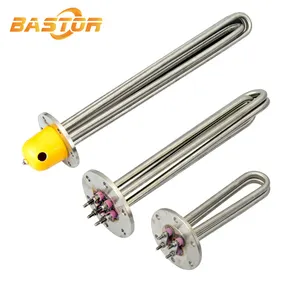 380v 1500w stainless steel electric industrial tubular water flange immersion heater element