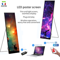 Indoor p2 led poster schermo Piano dello schermo In Piedi Portable Led Digital Poster Con Cornice Led Digitale Display Advertising LED Poster display