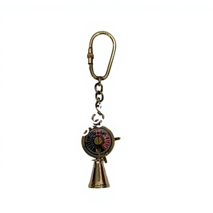 Llavero náutico de brújula y campana de tendencia al mejor precio, superventas, nuevos llaveros de latón de buena calidad, llaveros decorativos para regalo - Product Image 1