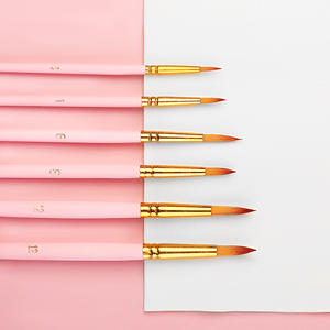 Gute Qualität Yougou Gouache Hand bemalte spitze 6 Sätze Linie Zeichenstift Nylon Malerei Kunst Acryl öl Pinsel Großhandel - Product Image 2