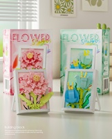 Bingkai foto DIY bunga abadi pot bunga matahari mawar romantis blok bangunan Set Kit mainan anak-anak