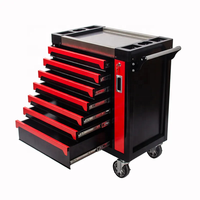 Golden Line Chariot à outils de garage et d'atelier en acier avec haut-parleur Bluetooth et panneau arrière à levage automatique OBM