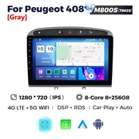 MEKEDE-MS Autoradio Android 10 9 pouces Quad Core Lecteur Audio Stéréo pour Peugeot 408 308 308SW RDS Vidéo SWC GPS Navigation WIFI IPS B