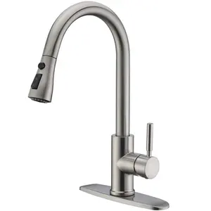 Kitchen Faucet Stainless Steel 304 Water Tap Modern Kichen Kitchen Taps Brass Pull Out Sprayer Kitchen Mixer Sink Faucets