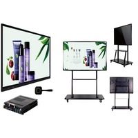 Harga Kompetitif Layar LCD 65 Inci 4K Tablet Nirkabel Streaming Tulisan Tangan Anti Silau Panel Pintar Workshop Fluent