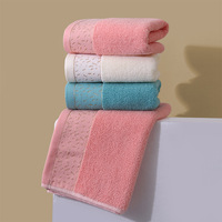 Vente chaude doux 100% coton serviettes épaisses doux absorbant pur coton serviette ménage ou hôtel serviettes