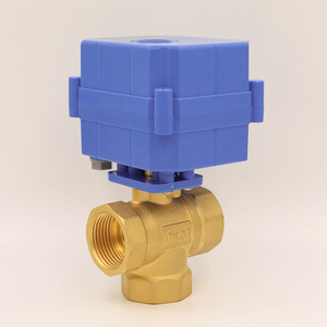 Mini-vanne à bille électrique en laiton à 6 points et 3 voies, couple élevé, DN20, vanne de régulation d'eau, 5V 12V 24V 220V, manuelle, OEM personnalisable - Product Image 5