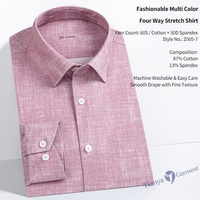 Camisas Casuales de Punto Transpirables de Spandex/Algodón para Hombre, Envío Directo de Fábrica