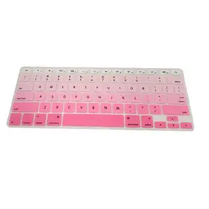 Groothandel Hoge Kwaliteit Bpa Gratis Waterdichte Pasvorm Universele Laptop Roze Siliconen Toetsenbord Film