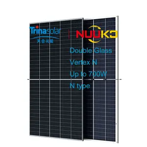 TUV 132 Cells 500W 550W 580W 620W 700W Trina Wholesale Poly PV Monocrystalline Photovoltaic Module Mono Solar Energy Power Panel