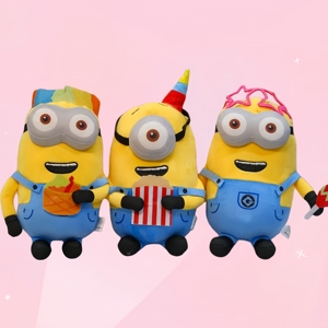 Promoción: Juguetes de peluche de Minion de 4 pulgadas (10 cm), muñecos para máquina de garras, juguetes de peluche de personajes de dibujos animados para niños, llaveros de peluche al por mayor - Product Image 1
