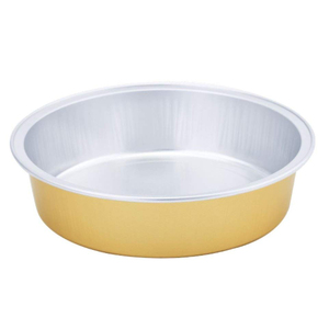 Conteneur à cupcakes en aluminium personnalisé en gros, 215 ml, 7,2 oz, mini moule à gâteau rond en aluminium résistant à la chaleur avec couvercles - Product Image 4