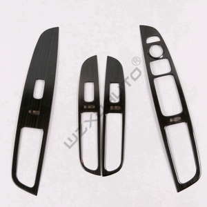 WZXD Cache-interrupteur de lève-vitre électrique en acier noir, garniture de levier de vitesse, accessoires 2016 pour I10 - Product Image 6