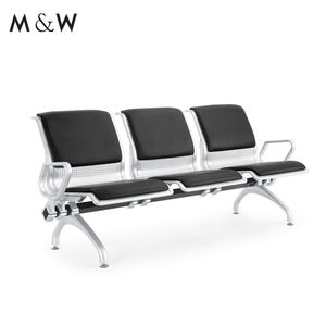 M & W 5- مقعد المطار الجلود والمعادن كرسي الانتظار التحفة كراسي غرفة الانتظار - Product Image 4