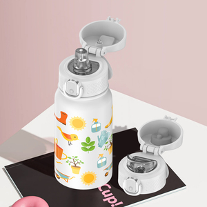 3d Cute Printing Stainless Steel Hot And Cool 350ml Water <b>Bottle</b> Children Thermal Insulated Water <b>Bottle</b> - Product Image 2