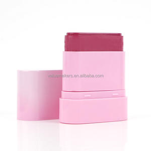 Palo de colorete en crema de alto pigmento con logotipo personalizado, acabado suave y sedoso de larga duración, maquillaje de mejillas a prueba de agua, tinte de rubor rosa para la cara - Product Image 3