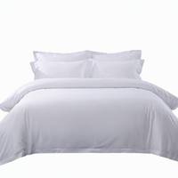 Draps de lit en satin pour hôtel, housse de couette en coton pur pour usage hôtelier