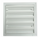 Grille de ventilation extérieure carrée moderne personnalisable en aluminium étanche, style volet d'aération, pour sous-sol et entrepôt
