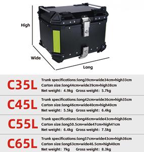 <span class=keywords><strong>Top</strong></span> <span class=keywords><strong>case</strong></span> double verrouillage 2026 pour <span class=keywords><strong>moto</strong></span>, disponible en OEM/ODM, coffre de <span class=keywords><strong>moto</strong></span> étanche en alliage d'aluminium - Product Image 4