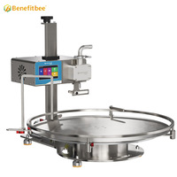Machine de remplissage automatique de liquides à haute viscosité avec table rotative pour miel, système de remplissage en bouteille, machines de remplissage spécialisées à plateau tournant