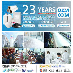 Rollo de <span class=keywords><strong>Film</strong></span> <span class=keywords><strong>PET</strong></span> DTF de 60 CM*100 M, Una y Doble Cara, 100 Metros, 75U, Película de Papel Blanco de Transferencia de Calor DTF para Impresión de Camisetas - Product Image 3