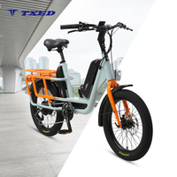 Moto de livraison de nourriture TXED avec moteur arrière sans balais, roue de 20 pouces, cadre en alliage, batterie au lithium 48V 500W, 7 vitesses, vélo pliable de ville