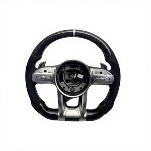 Volante Deportivo de Cuero y Fibra de Carbono para Mercedes-Benz para <span class=keywords><strong>AMG</strong></span> <span class=keywords><strong>GT</strong></span> <span class=keywords><strong>63s</strong></span> W205 W166 W177 W204 W217 W222 C63 E63 S63 G63 CLS - Product Image 4