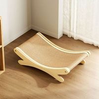 X Hemp Style Mignon Grand Lit-griffoir pour chat tout-en-un, résistant à l'usure, anti-déchirure, avec fonction canapé et jouet à griffer, durable