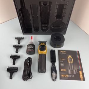 Vgr-Máquina de <span class=keywords><strong>corte</strong></span> de pelo de peluquero profesional para hombre, recargable, potente, eléctrica, inalámbrica, para cortar el pelo, para la peluquería, para hombre - Product Image 3