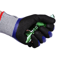 Gants de travail robustes XINGYU en HPPE 15 jauges, enduits de nitrile sablé, résistants à la coupure A4, antidérapants, résistants à l'abrasion, pour l'extérieur, avec logo personnalisé
