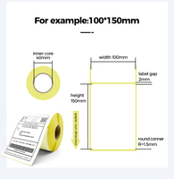 Étiquettes thermiques autocollantes 4x6 pouces, résistantes à l'eau, pour codes-barres et expédition, taille personnalisée, directement de l'usine
