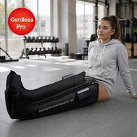 Bottes de compression Y61 personnalisées avec fonction chauffante, sans fil, 200 mmHg, écran LCD, design à fermeture éclair pour la récupération musculaire