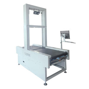 Trieur de colis à convoyeur à bande pour entrepôt, vitesse réglable, avec scanner de codes-barres et machine de pesage - Product Image 3