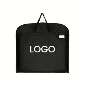 Housse de protection pliable personnalisée en non-tissé transparent pour costumes homme et robes de mariée de luxe, sac de transport suspendu avec fermeture éclair pour vêtements, vente en gros - Product Image 3