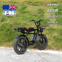 Vélo électrique à pneus larges KOOLUX X9 PRO 48V avec freins hydrauliques, 25 km/h, certification UL2849, pour les déplacements urbains et les tout-terrain, pour hommes, Roumanie