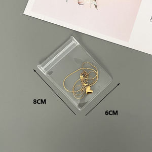Custom Logo Frosted PVC Ziplock Jewellery Bag EVA Plastic Display for Earrings Bracelet and Glasses with Zipper - Product Image 6