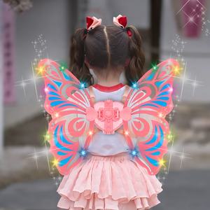 Yeni varış kızlar peri çocuk Light-up müzik kelebek kanatları çocuklar elektrikli hareketli kanatları kelebek - Product Image 2