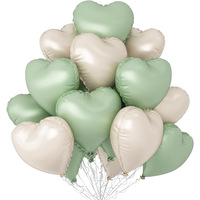 Ballon en aluminium mat en forme de cœur pour déclaration d'amour, accessoires de photographie, décoration de fête d'anniversaire de bébé et de mariage, vente en gros