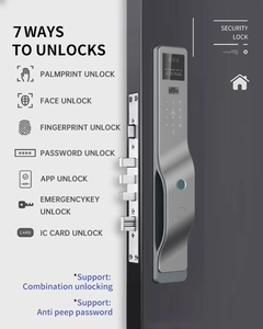 Factory Price New Design <b>Digital</b> <b>Lock</b> Cerradura Inteligente WIFI APP Fingerprint Card 3D Face Recognition Smart <b>Lock</b> - Product Image 2