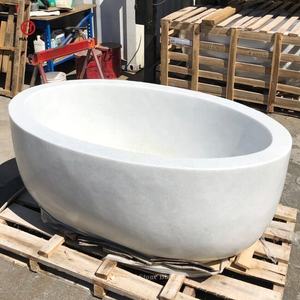 Hand Carved Natural Black Color Marble Bath <strong>Bathtub</strong> - Product Image 4