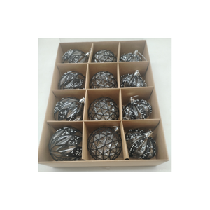 Fabricante al por mayor Treesmas estilo europeo pequeña bola de plástico adornos de árbol de Navidad para uso en interiores y exteriores - Product Image 1