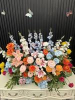 SY-Customize Rosa Lila Rose Burgunderrot Kirschrot Purpurrosa Rot Tischdekoration Gänseblümchen Blumen Gangdekoration Amaranthus