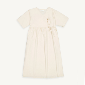 Fabbrica di produzione di <span class=keywords><strong>abbigliamento</strong></span> con servizio personalizzato estate abito da <span class=keywords><strong>donna</strong></span> <span class=keywords><strong>retrò</strong></span> di mezza lunghezza in puro lino caldo - Product Image 3