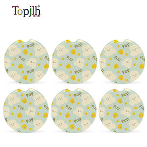 Topjlh sous-verres de voiture en céramique à sublimation avec logo personnalisé sous-verre porte-gobelet en gros pour voiture sous-verres ronds en céramique pour voiture - Product Image 5