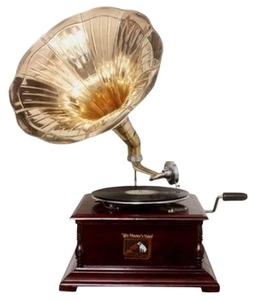 Lecteur de travail Original Vintage phonographe tourne-disque gravité coulée pièces de Gramophone Antique - Product Image 2