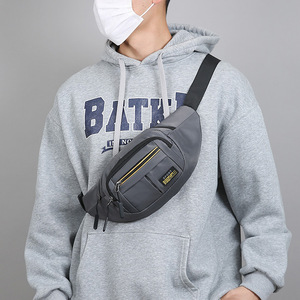 Men's Chest Bag Oxford Cloth Water Resistant Waist Pack Outdoor Sport Casual Shoulder Crossbody Bag Gray Black Green Blue - Product Image 2